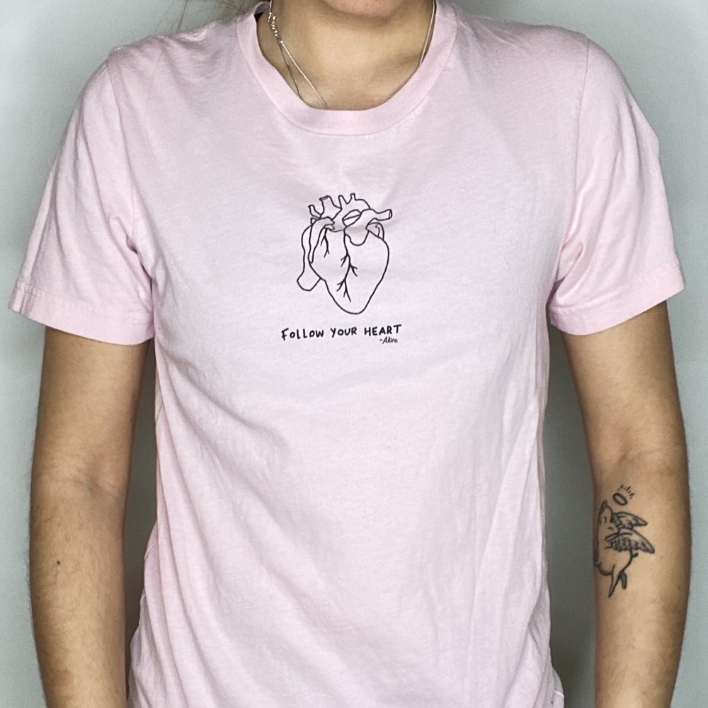 Akire follow your heart T-Shirt Pink
